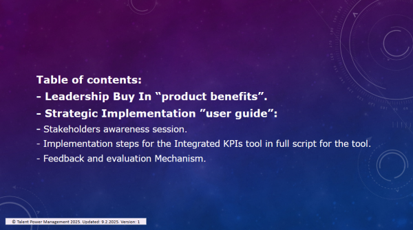 Integrated Individual KPIs - Image 2