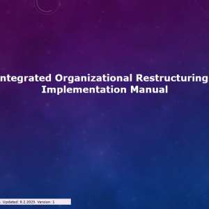 Integrated Organizational Restructuring Manual