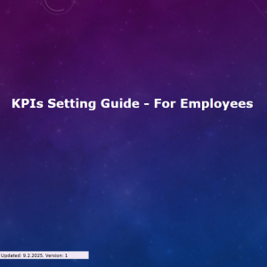 KPIs Setting Guide PPT - For Managers & For Employees