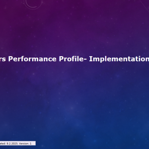 Managerial Performance Profile