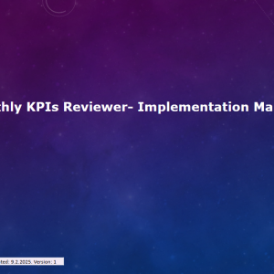 Monthly KPIs review