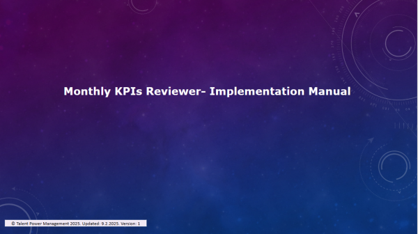 Monthly KPIs review
