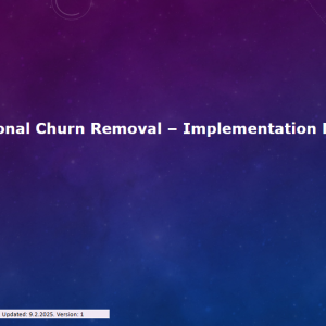 Organizational Churn Removal Grid